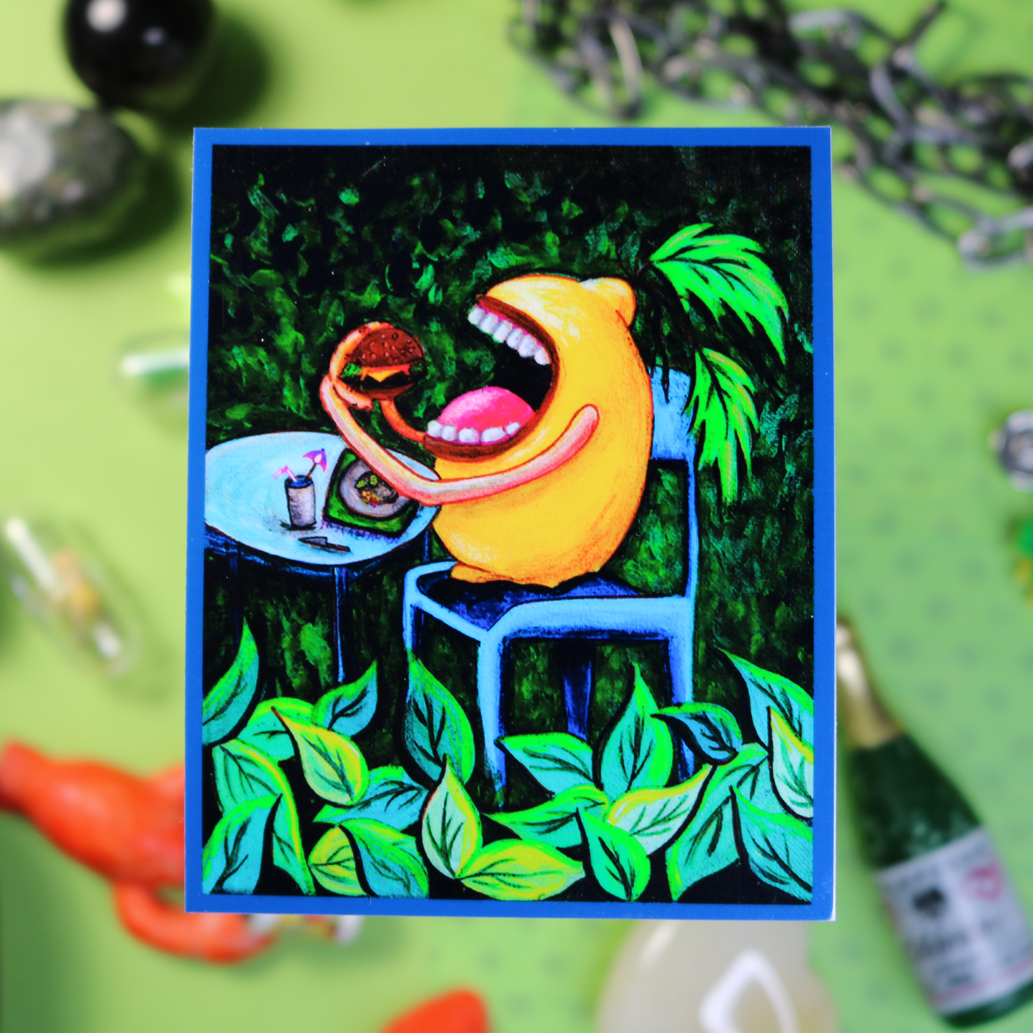 'Lemon Leaf Bed and Burger Breakfast' Sticker