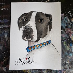 Pet Portrait Reserved for Carolyn!
